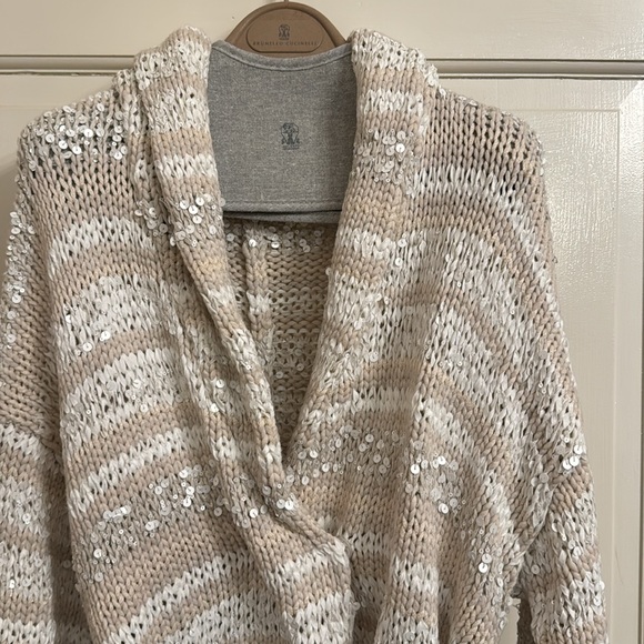 Brunello Cucinelli Stripes Cowl Neck Sweater size - Picture 3 of 9